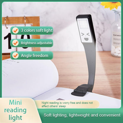 YJD-5335 Clip-On Book Light Three Color Temperature Brightness Adjustable Reading Light Lamp