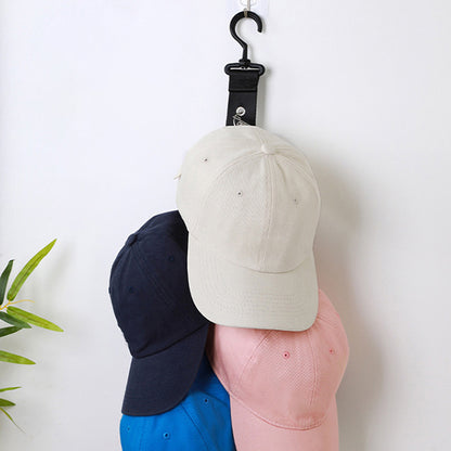 8-Clips Closet Hanging Cap Keeper Cloth+Metal Hat Holder Storage Rack Organizer