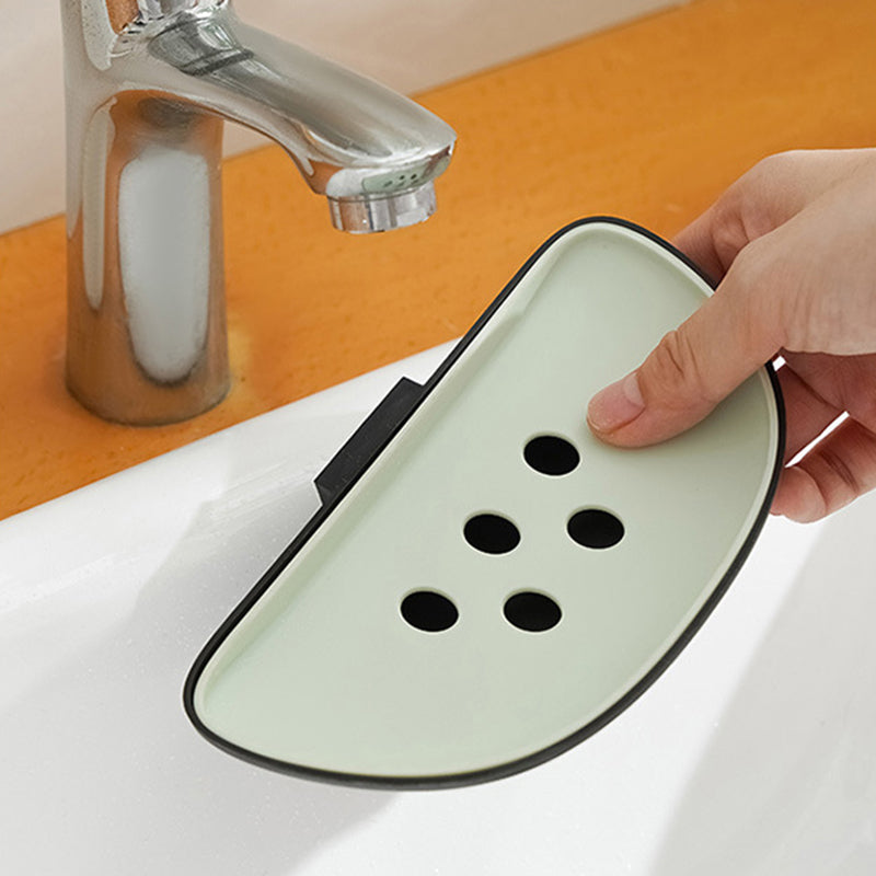 Panda Design Wall Mounted Adhesive Soap Holder Draining Soap Dish Rack