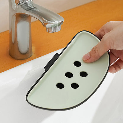 Panda Design Wall Mounted Adhesive Soap Holder Draining Soap Dish Rack