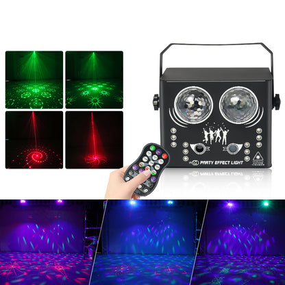 5-in-1 LED Effect Light Strobe Laser Water Streak Pattern Disco Light Lamp for Party Club Bar