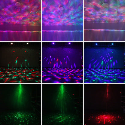 5-in-1 LED Effect Light Strobe Laser Water Streak Pattern Disco Light Lamp for Party Club Bar