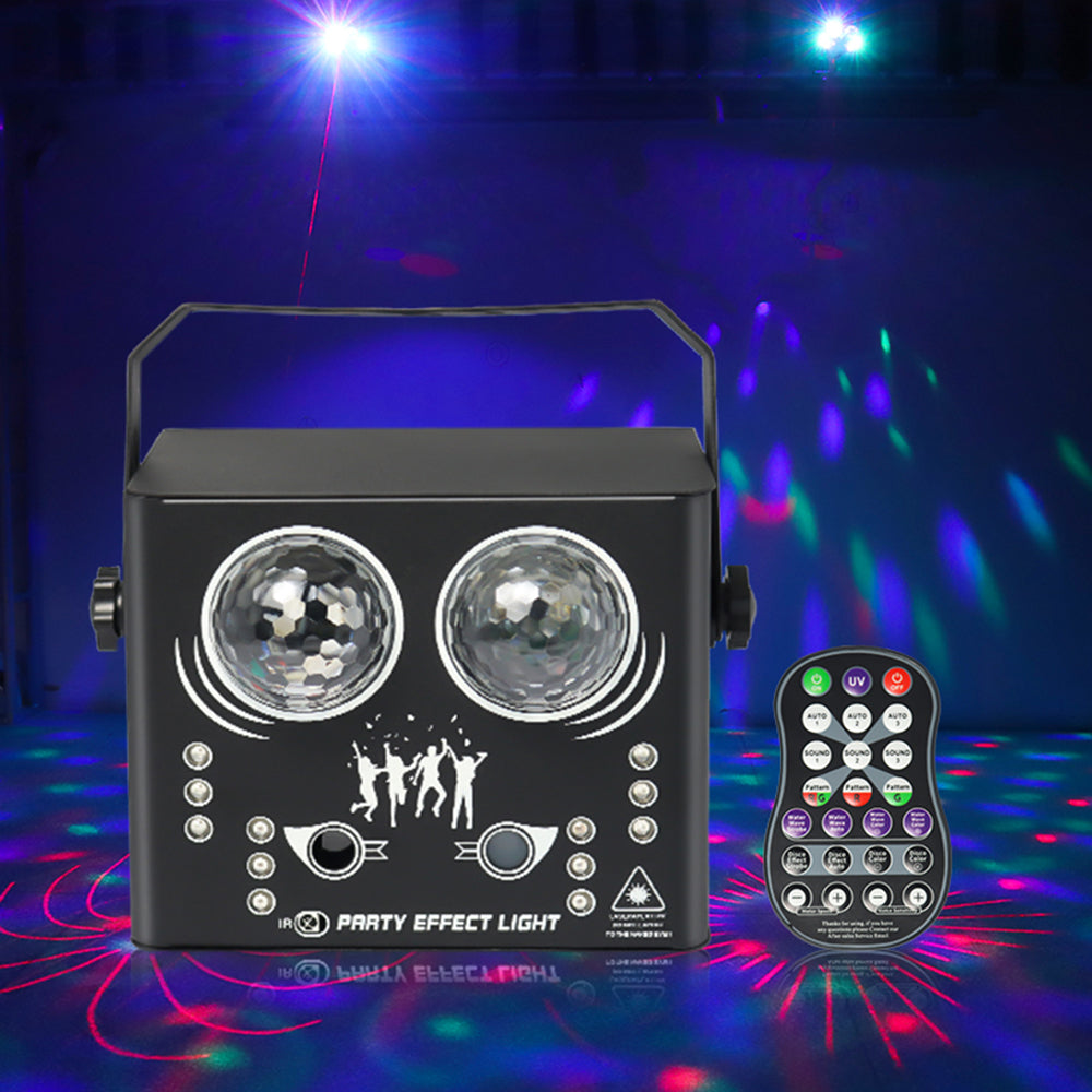 5-in-1 LED Effect Light Strobe Laser Water Streak Pattern Disco Light Lamp for Party Club Bar
