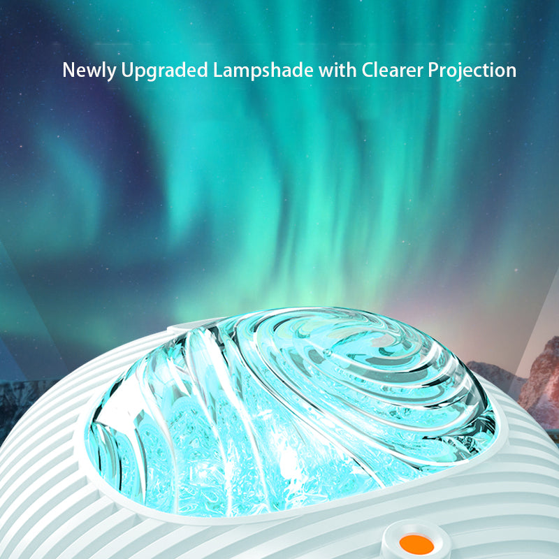 K-1106 Aurora Galaxy Dual Effect Projection Lamp Flying Saucer Laser Projector Light Indoor Ambient Light (with CE)