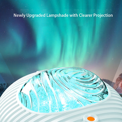 K-1106 Aurora Galaxy Dual Effect Projection Lamp Flying Saucer Laser Projector Light Indoor Ambient Light (with CE)