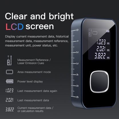 KS-701008 Laser Rangefinder Double Transmitting Single Receiving Clear LCD Screen Range Finder