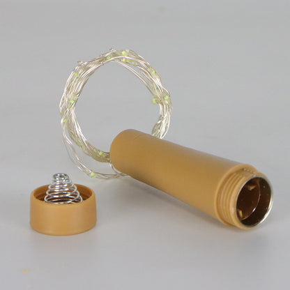 6Pcs / Set 1m 10-LED Wine Bottle Plug String Light Copper Wire LED Christmas Festival Lighting Decor