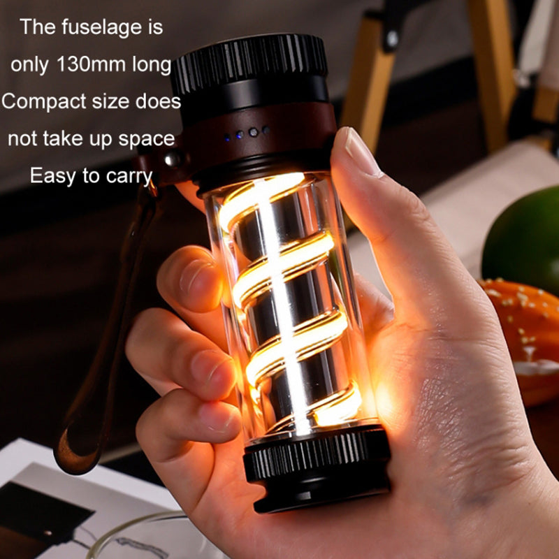 Outdoor USB Rechargeable Camping Light Tent Ambient Light IP44 Waterproof Portable Night Light with Cover