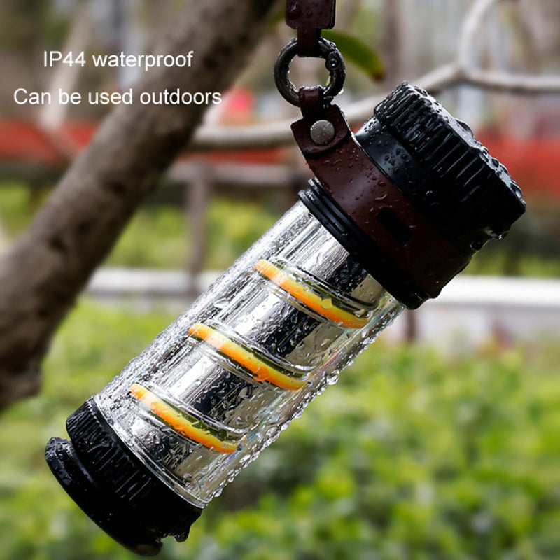 Outdoor USB Rechargeable Camping Light Tent Ambient Light IP44 Waterproof Portable Night Light with Cover