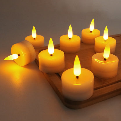 12Pcs / Set Small Flameless LED Light Battery Electronic Candles Tables Lamp for Pumpkins, Wedding Decorations, Christmas, Home Decor