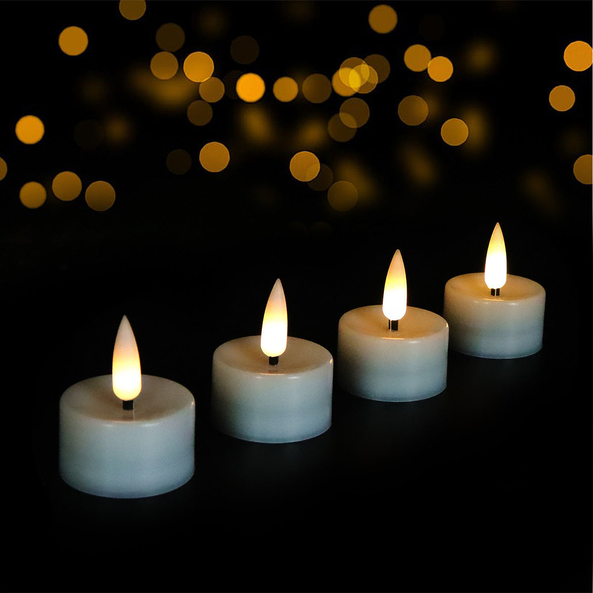 12Pcs / Set Small Flameless LED Light Battery Electronic Candles Tables Lamp for Pumpkins, Wedding Decorations, Christmas, Home Decor