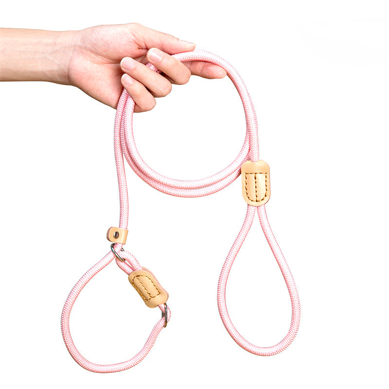 AIWO 1.7mx8mm High-Strength Knitted Dog Leash Pet Traction Rope Walking Training Lead Leash