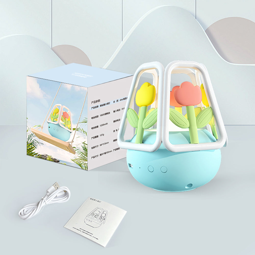 Night Light Bedroom Lighting Decoration Simulation Tulip Flower Table Sleeping Bedside Lamp for Children