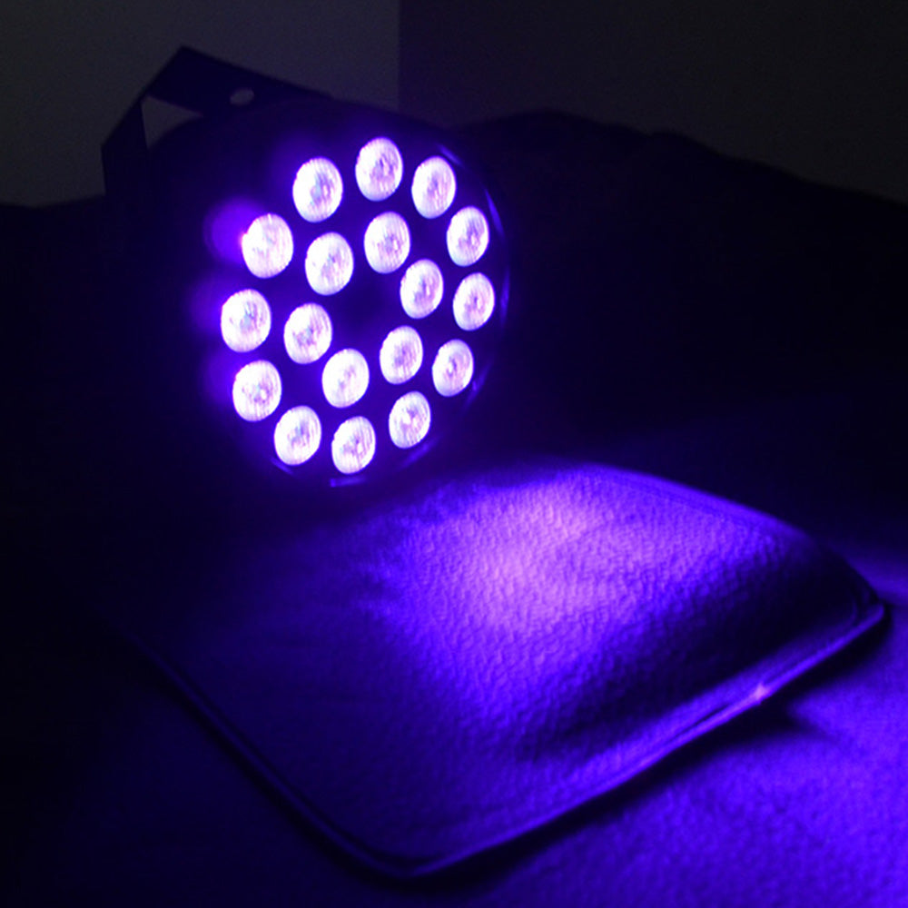18LED UV Purple Par Light Stage Uplighting Lights with Remote Control for Club KTV Disco Party
