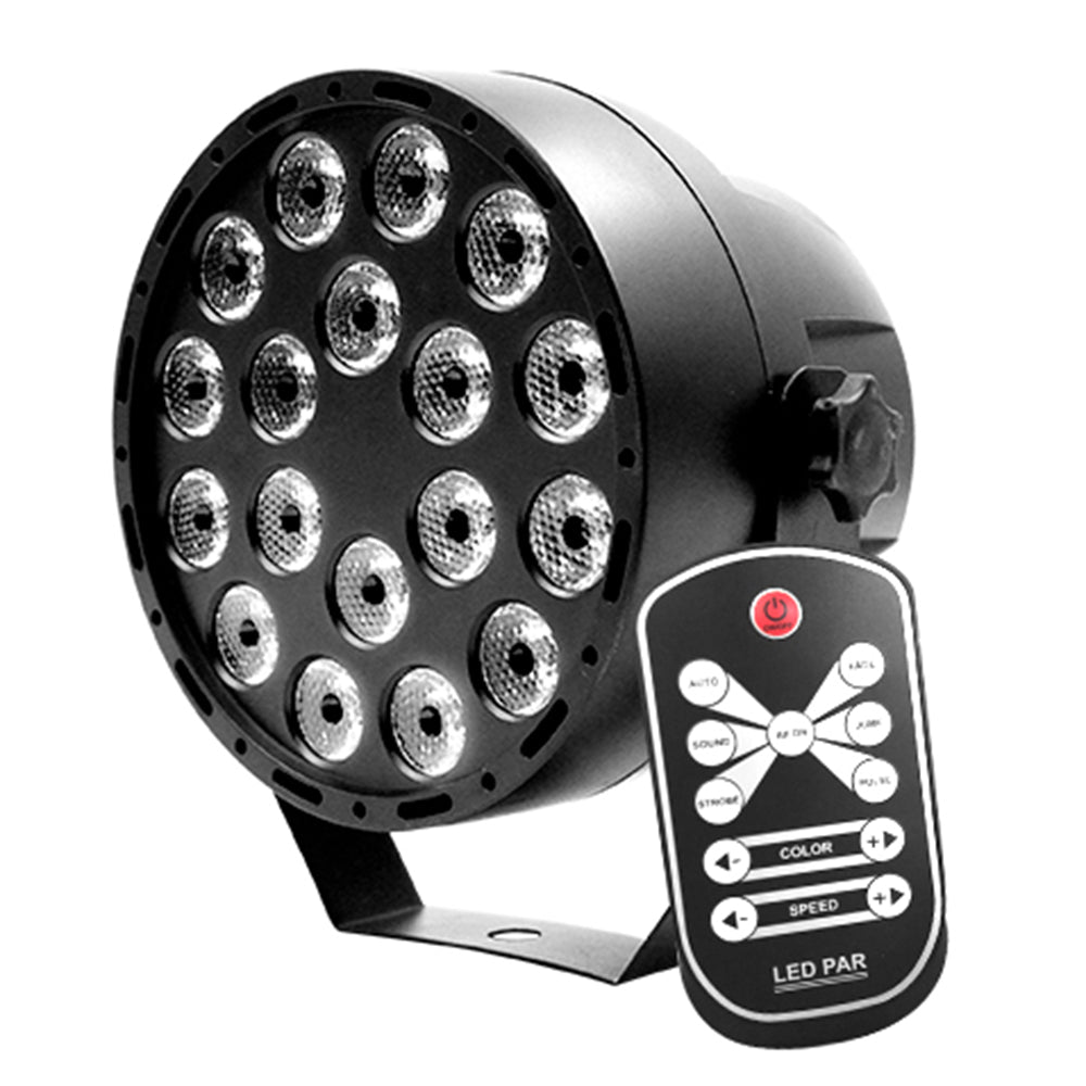 18LED UV Purple Par Light Stage Uplighting Lights with Remote Control for Club KTV Disco Party
