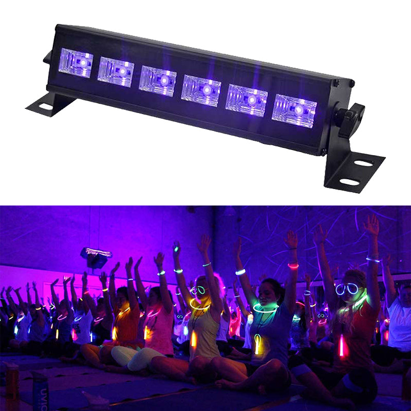 6-LED UV Light Bar Automatic Purple Light Lamp Tube Blacklight for Party, Disco, KTV Decoration