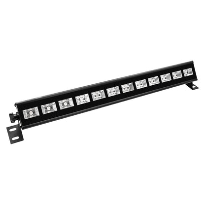 12-LED UV Light Bar Remote Control Purple Lamp Blacklight Bar for Stage Lighting, Body Painting, Halloween