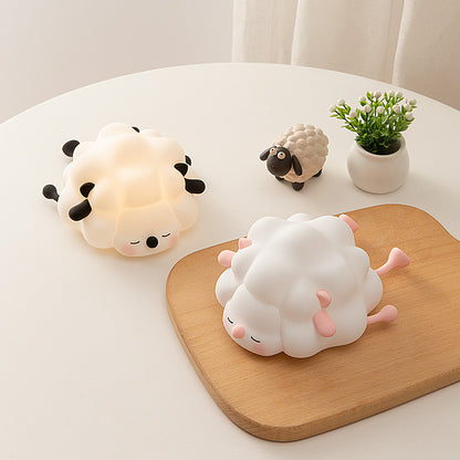 K-1156 Cute Sheep Bedside Sleeping Light Children Creative Night Light Touch Control Dimming Silicone Lamp (CE, FCC, CPC Certificated)