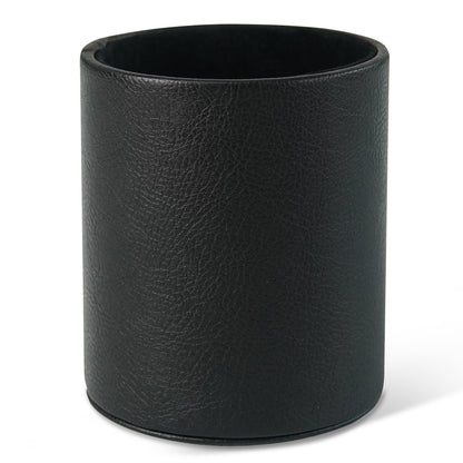 PU Leather + PVC Pen Holder Pencil Cup Makeup Brush Pen  Organizer School Office Desk Stationery