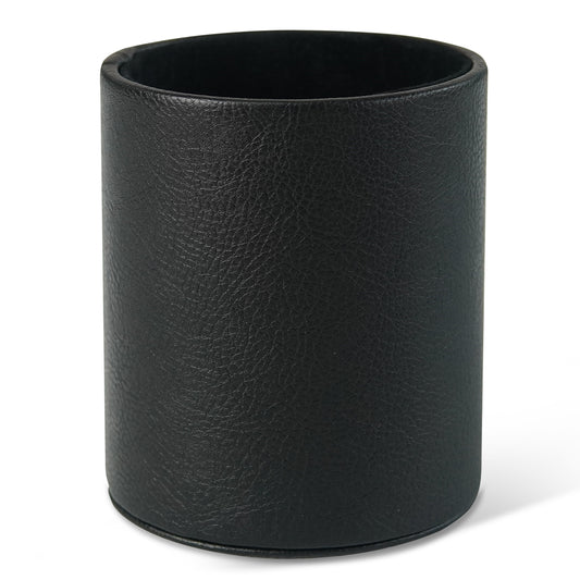 PU Leather + PVC Pen Holder Pencil Cup Makeup Brush Pen  Organizer School Office Desk Stationery