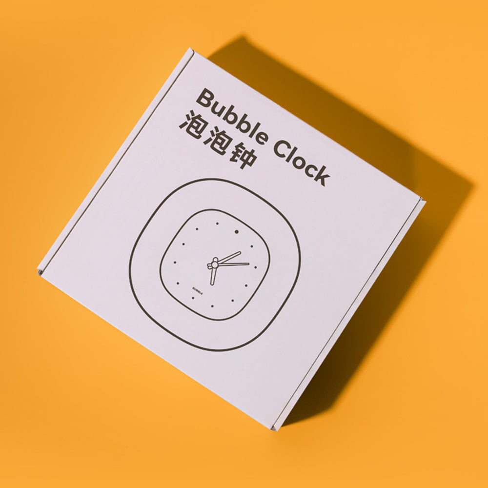 MUID Stylish ABS Bubble Clock Battery Powered Silent Home Office Desktop Wall Clock