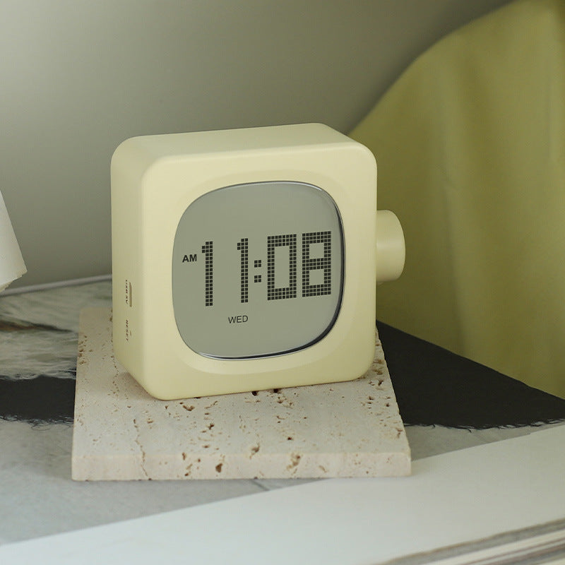 MUID H-CL-04 Smart Square Alarm Clock Bedside LED Wake-Up Night Light Desktop Digital Table Snooze Clock Home Decor