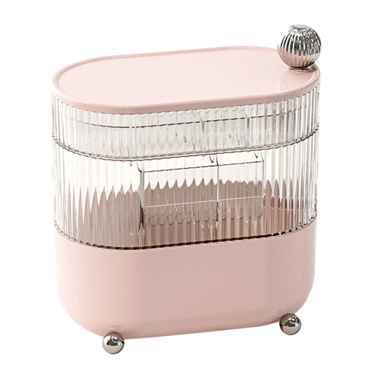 Rotary Storage Tray Rack Transparent Multi-Layers Earring Bracelet Jewelry Organizer Container