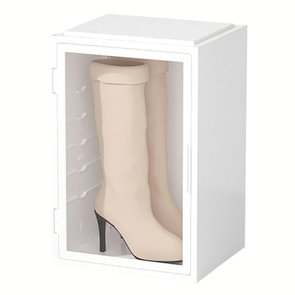 Long Boots Dustproof ABS+PP Storage Case Transparent Door Large Capacity Boots Storage Box
