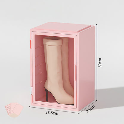 Long Boots Dustproof ABS+PP Storage Case Transparent Door Large Capacity Boots Storage Box