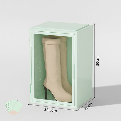 Long Boots Dustproof ABS+PP Storage Case Transparent Door Large Capacity Boots Storage Box