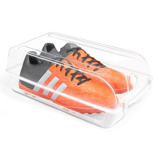 Home Closet Plastic Shoe Storage Case Transparent Shoe Organizer Box Organizer, Size: M