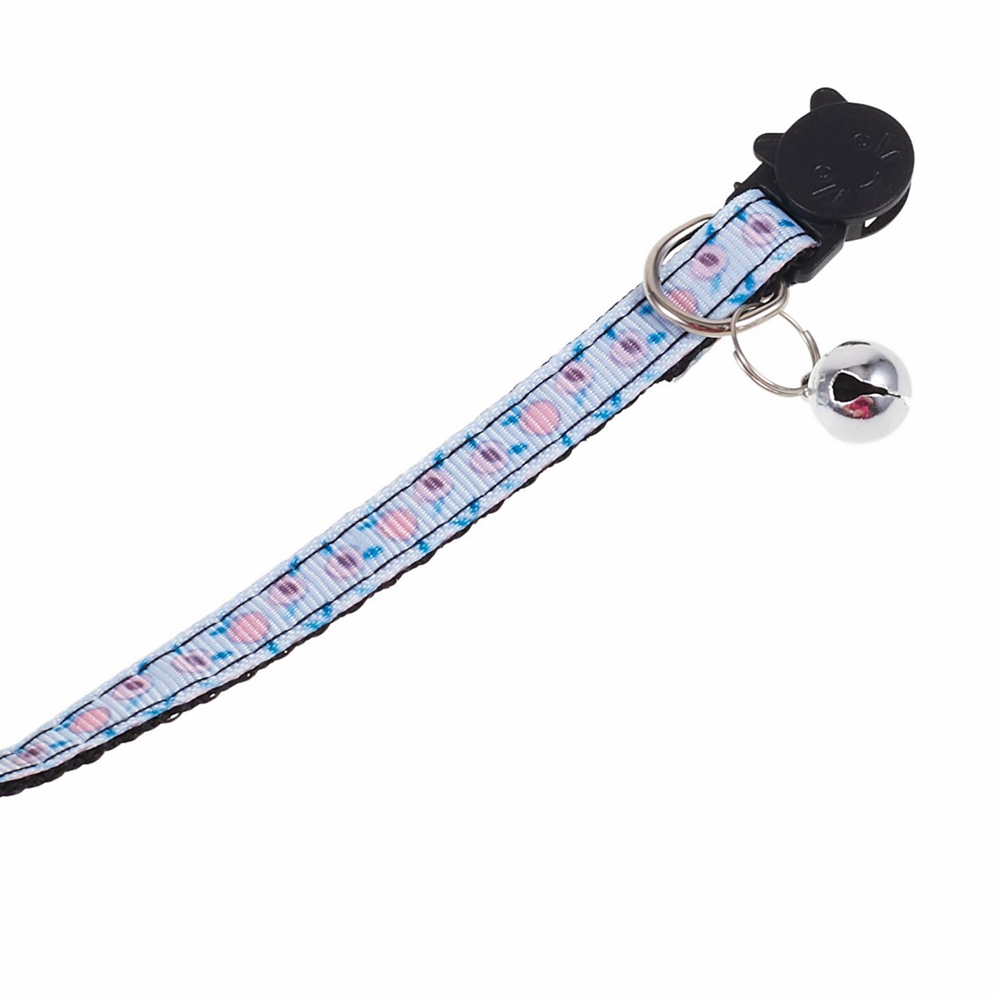 Silicone Case for AirTag Locator Fruit Pattern GPS Tracker Adjustable Pet Collar with Bell