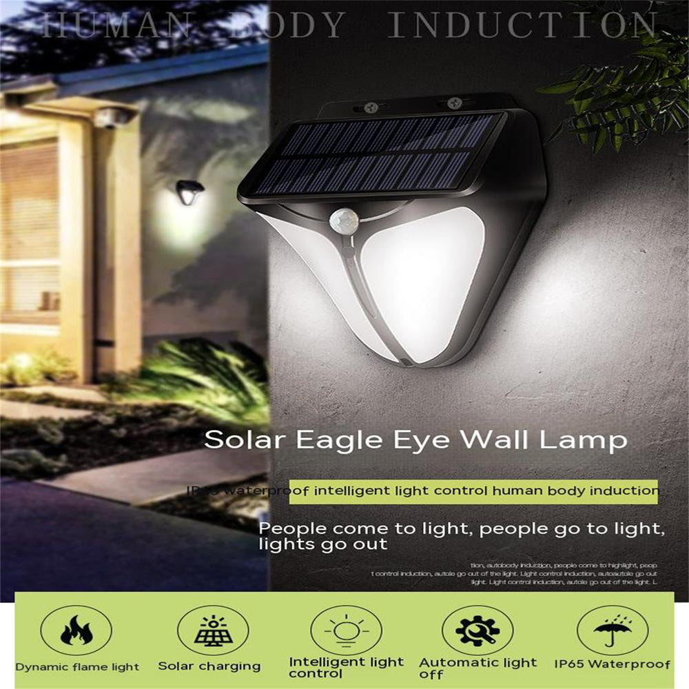 Wall-Mounted Solar Power Light Motion Detection Light Outdoor Yard Waterproof Small Stree Lamp