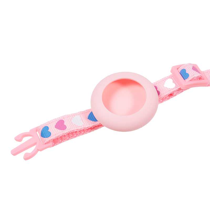For AirTag Tracker Cat Collar Adjustable Pet Collar Silicone Waterproof Case with Bell