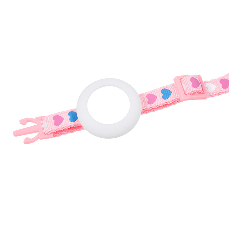 For AirTag Tracker Cat Collar Adjustable Pet Collar Silicone Waterproof Case with Bell
