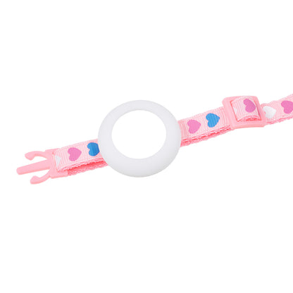 For AirTag Tracker Cat Collar Adjustable Pet Collar Silicone Waterproof Case with Bell
