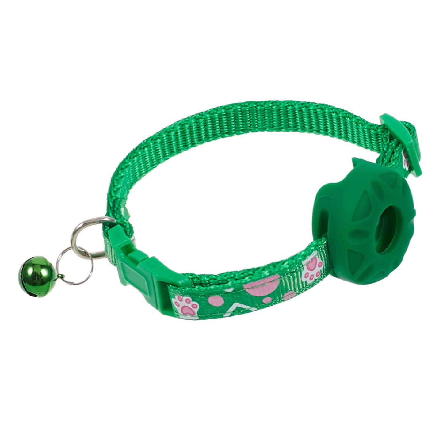 For Airtag Tracker Protective Silicone Case Adjustable Cat Puppy Pet Collar with Bell