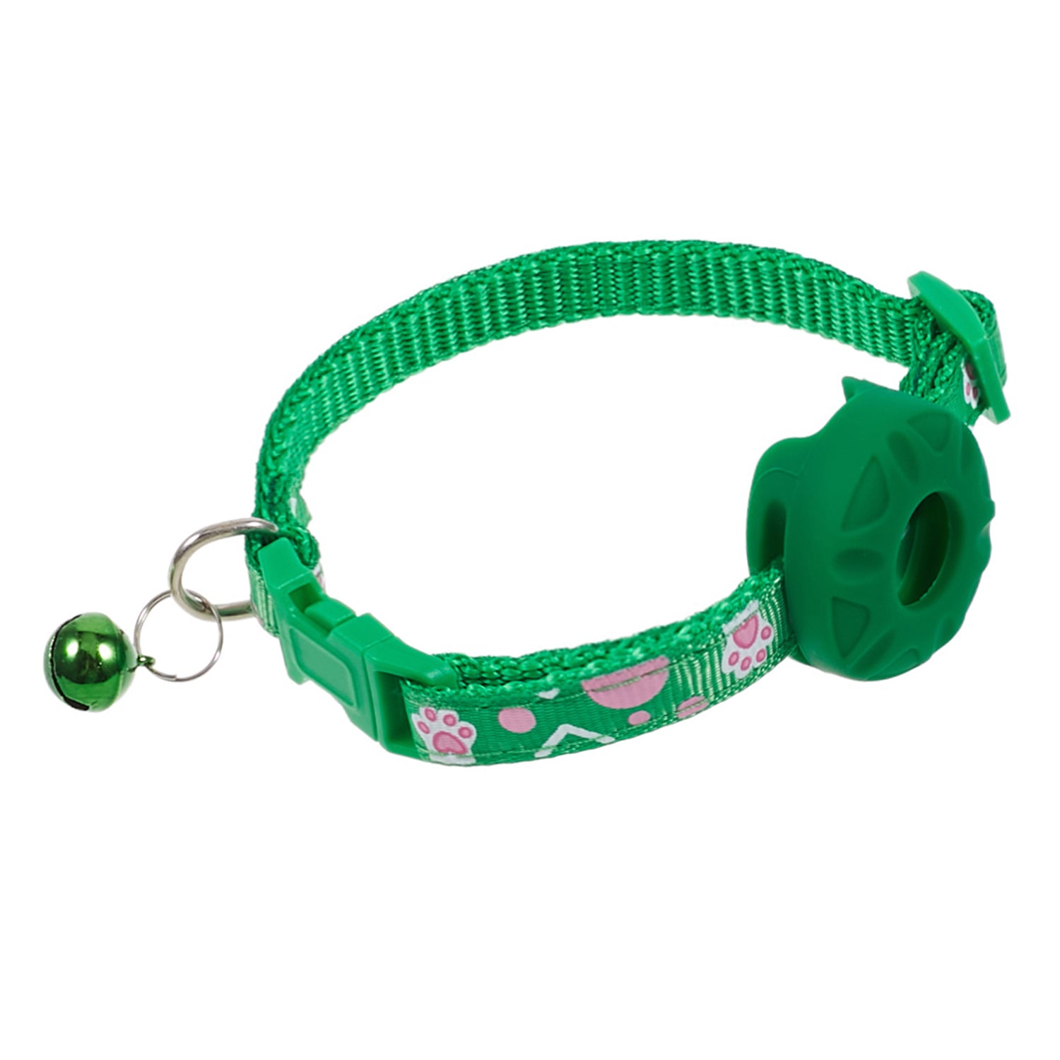 For Airtag Tracker Protective Silicone Case Adjustable Cat Puppy Pet Collar with Bell
