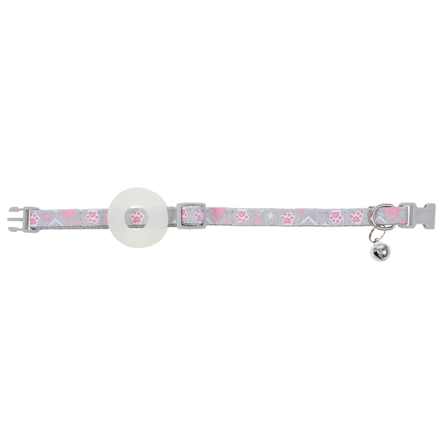 For Airtag Tracker Protective Silicone Case Adjustable Cat Puppy Pet Collar with Bell