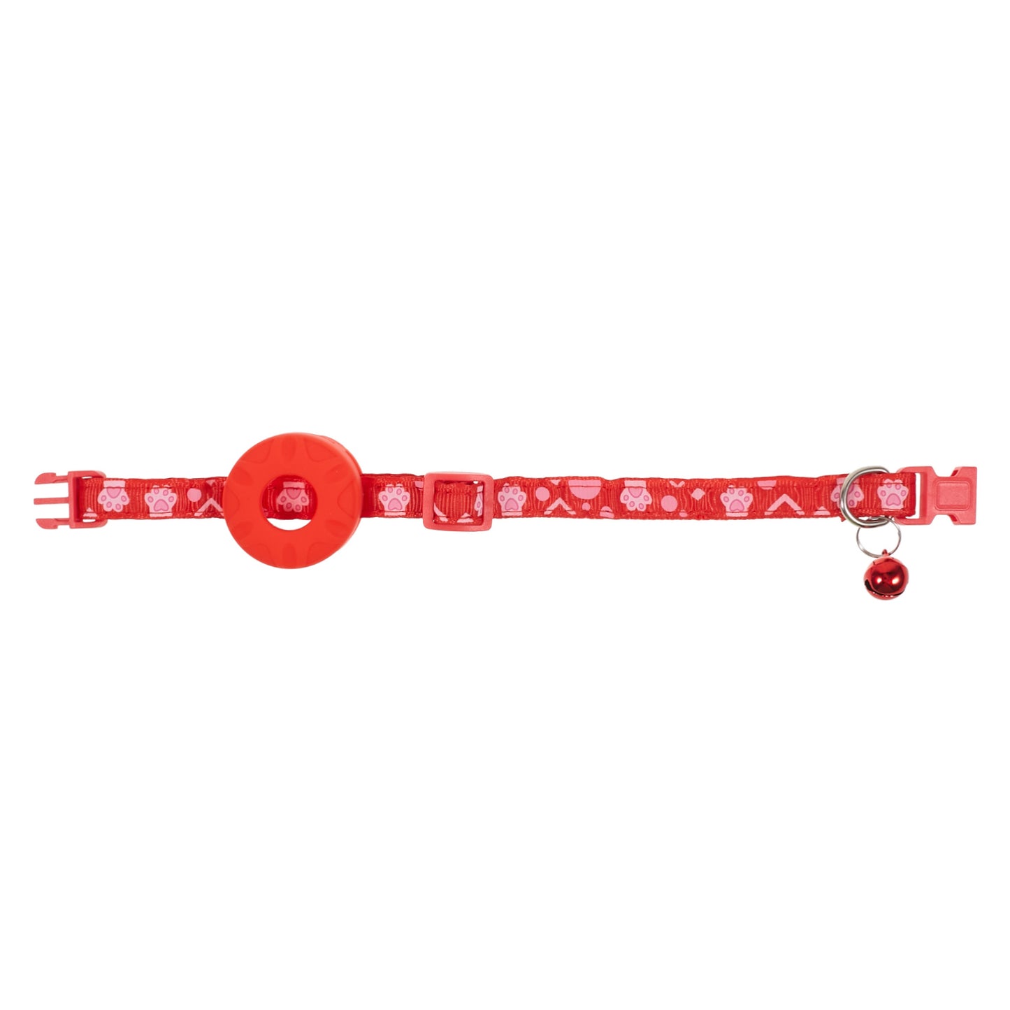 For Airtag Tracker Protective Silicone Case Adjustable Cat Puppy Pet Collar with Bell