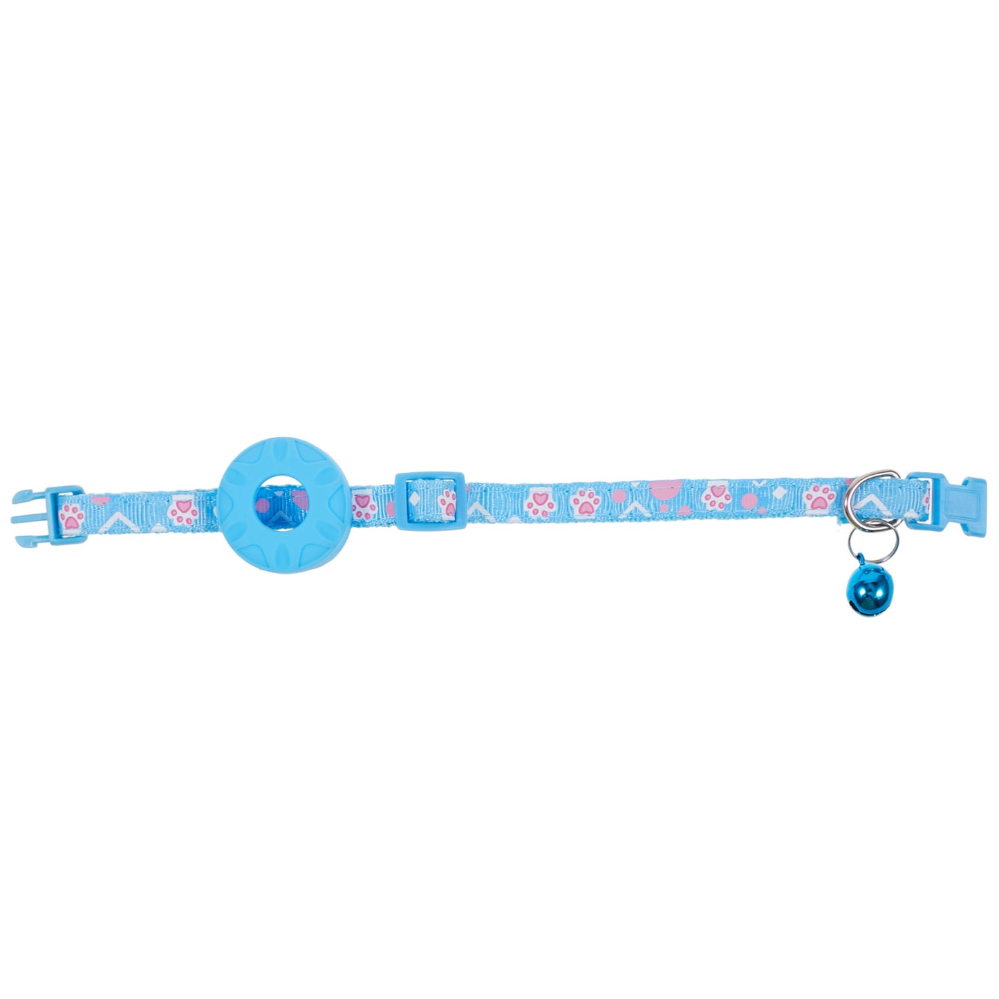 For Airtag Tracker Protective Silicone Case Adjustable Cat Puppy Pet Collar with Bell