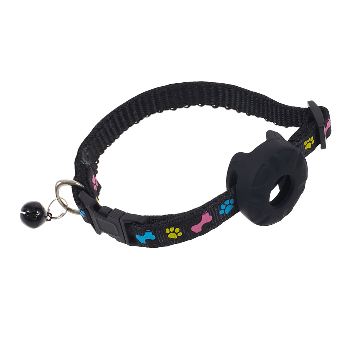 Silicone Case for AirTag Tracker Adjustable Pet Collar Anti-lost Cat Collar with Bell