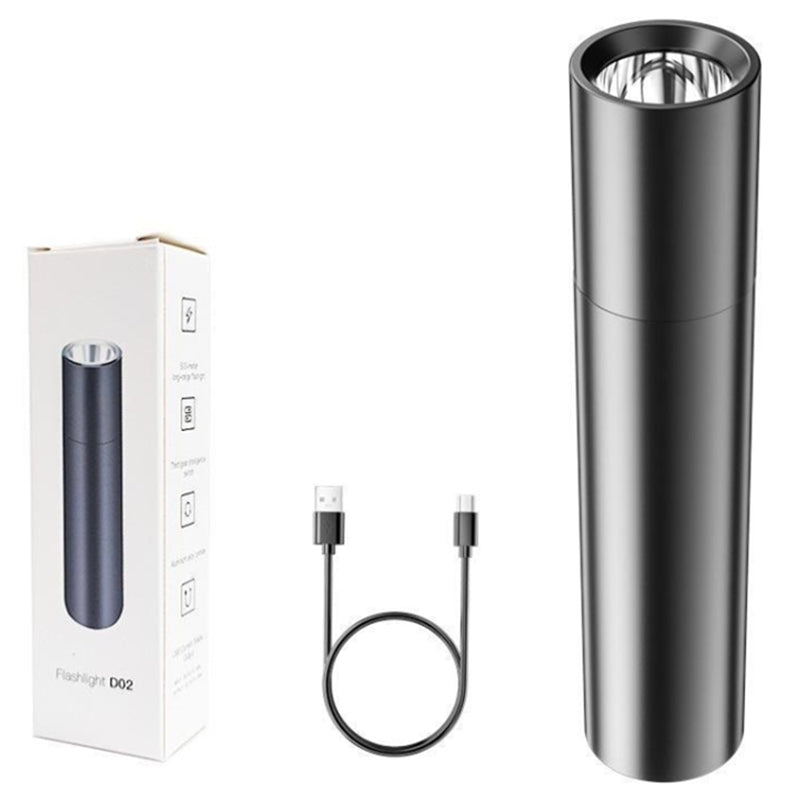 LED Outdoor Bright 1200mAh Flashlight Zoomable Waterproof Portable Light