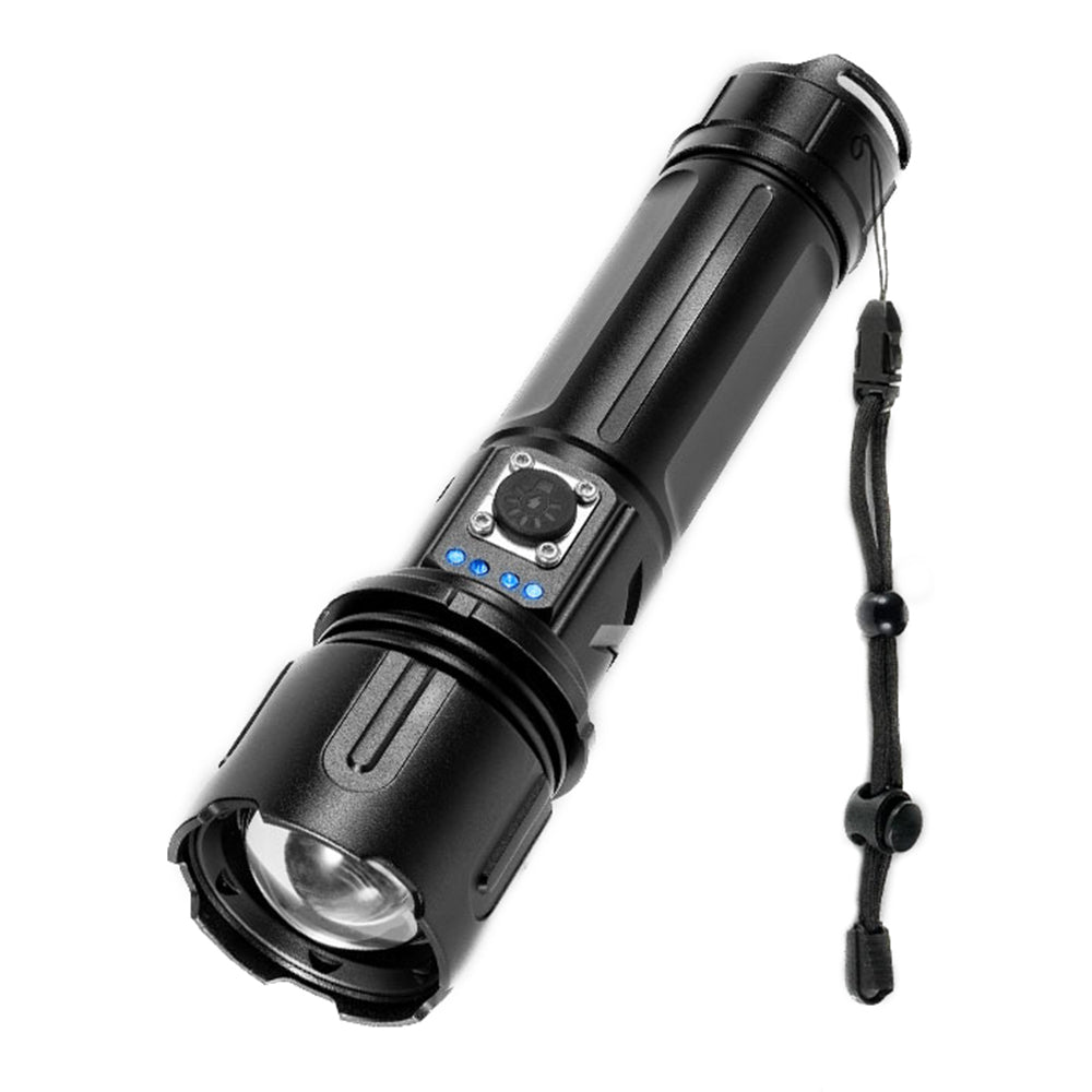 X20C Adventure Outdoor Sports Flashlight Portable 5-Gear Telescopic Zoom Flashlight (No Battery)