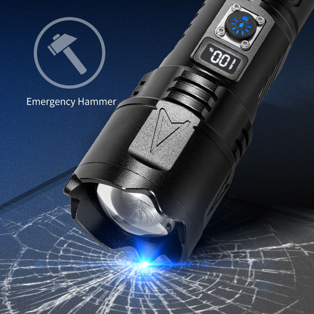 X20C Adventure Outdoor Sports Flashlight Portable 5-Gear Telescopic Zoom Flashlight (No Battery)