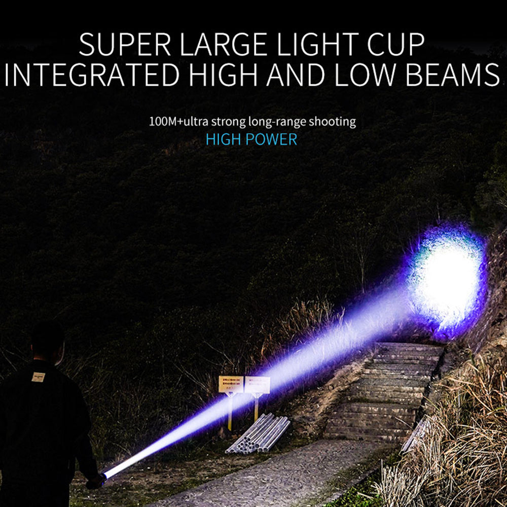 CH23036 Dual Light Flashlight Waterproof LED Beads Multi-color Night Light Anti-Slip Portable Flashlight