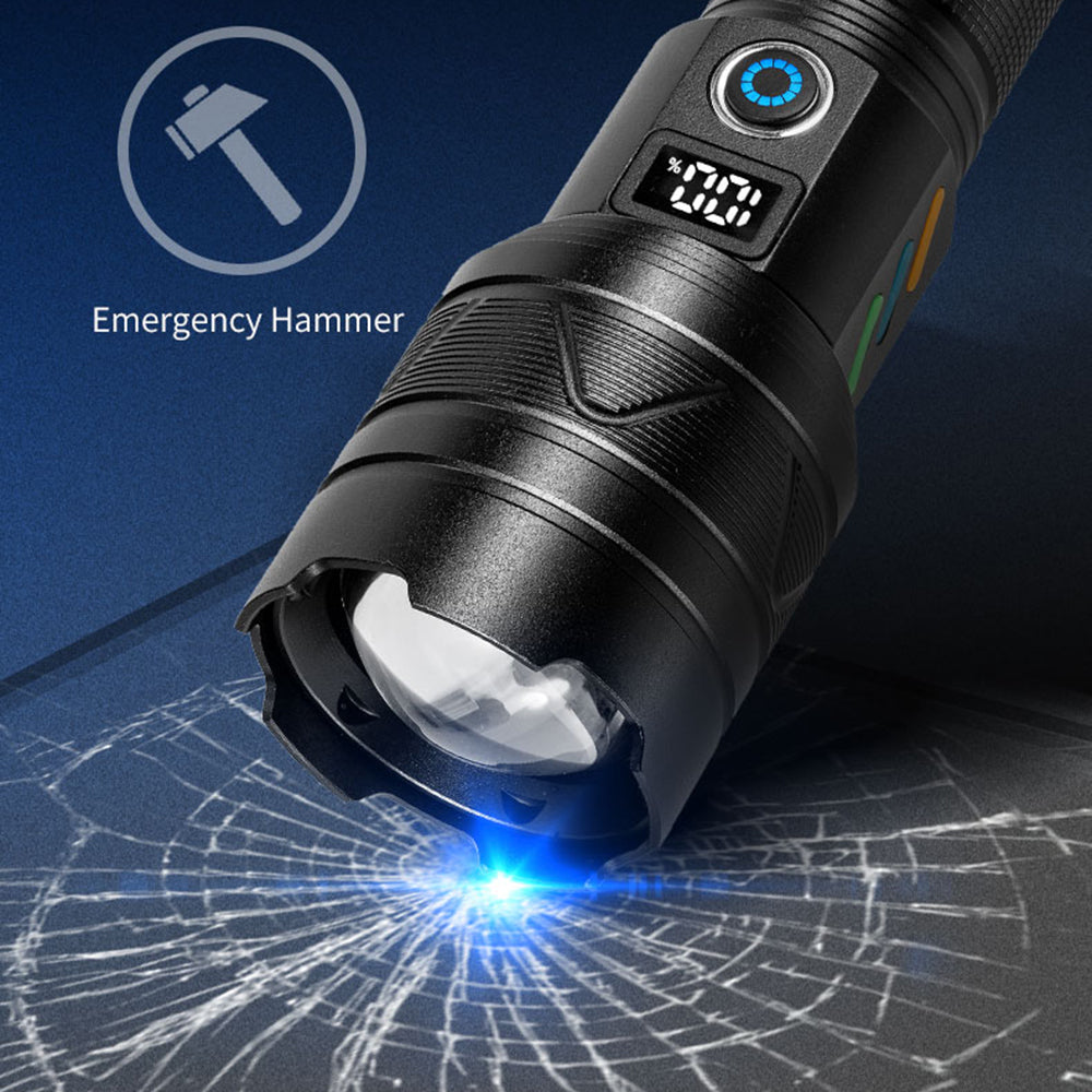 A06-A 20W Bright Laser 5-Mode Flashlight Aluminum Alloy Waterproof Outdoor Camping Hiking Torch
