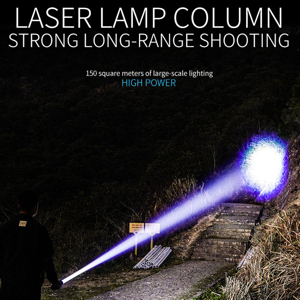 A06-A 20W Bright Laser 5-Mode Flashlight Aluminum Alloy Waterproof Outdoor Camping Hiking Torch