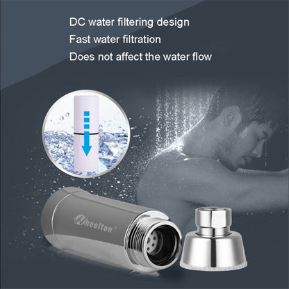 WHEELTON WHT-301 Household Bath Water Purifier Shower Sink KDF+Activated Carbon+CaSO3 3 Layer Water Filter