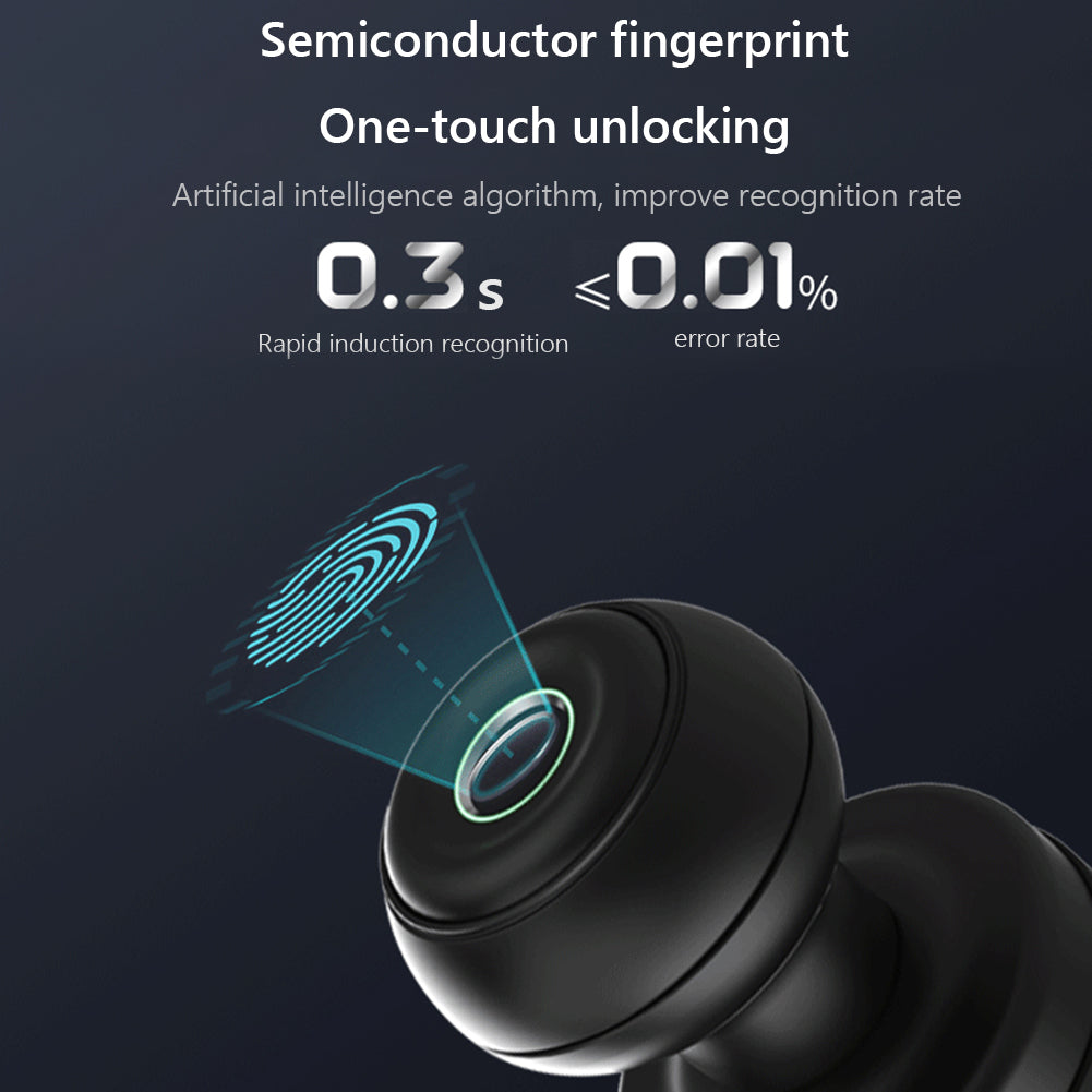 K01 Smart Fingerprint Lock Aluminum Alloy Biometric Lock Door Knob Home Security